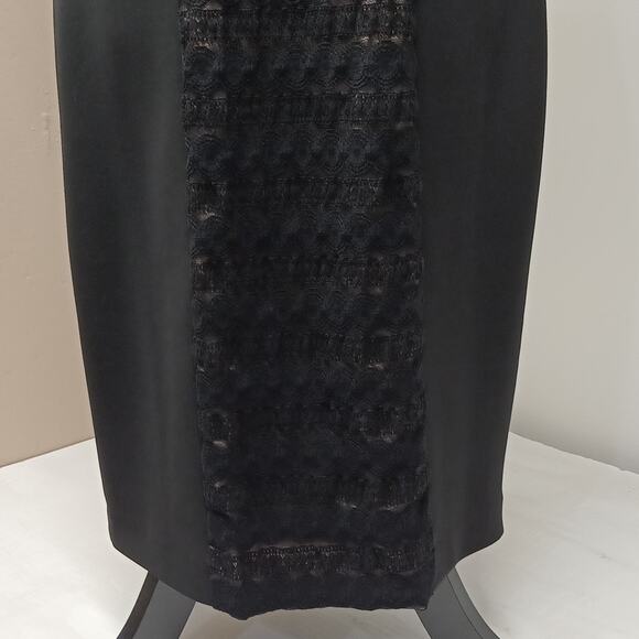 ANNE Klein chic sleeveless black dress lined sheath knee-length dress size 12 - Picture 6 of 14